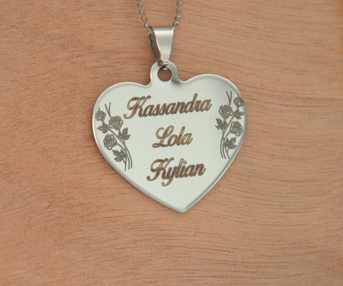 Collier Gravé Personnalisé avec Texte