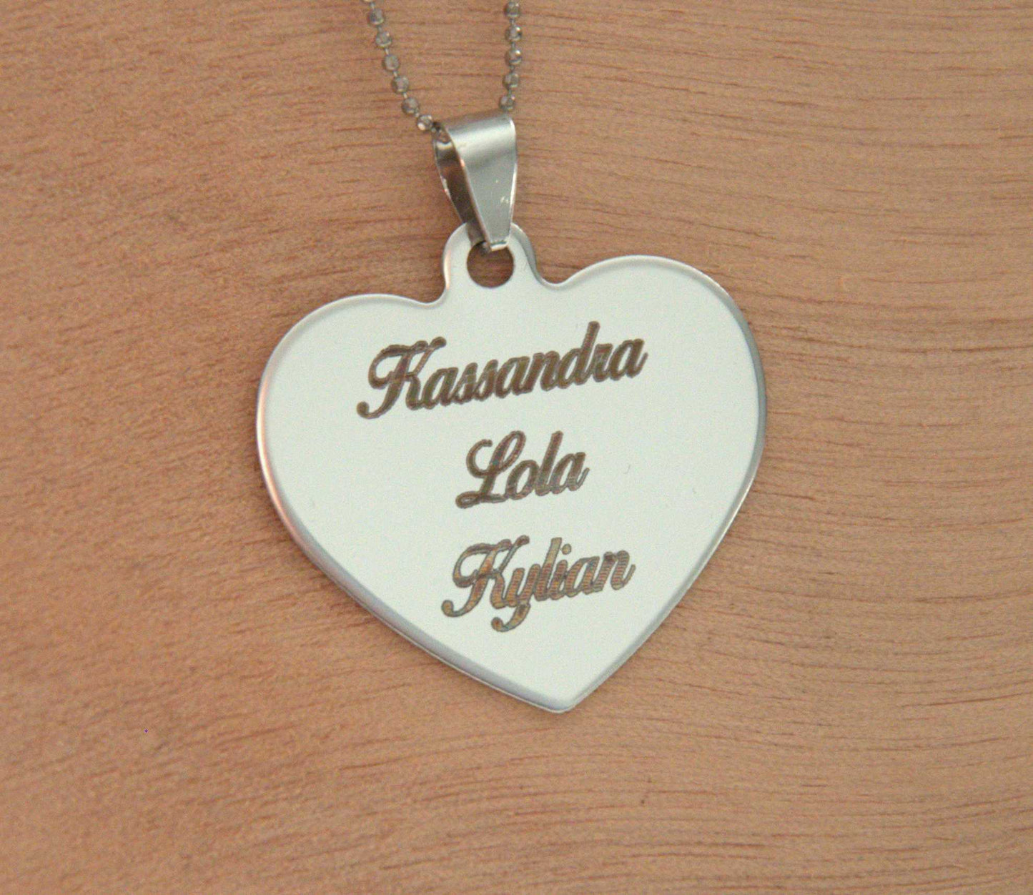 Collier Gravé Personnalisé avec Texte